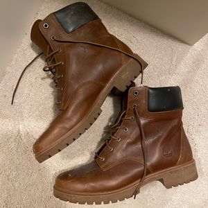 Timberland Jayne Waterproof Hiking Boot Women Brown Leather Size 11